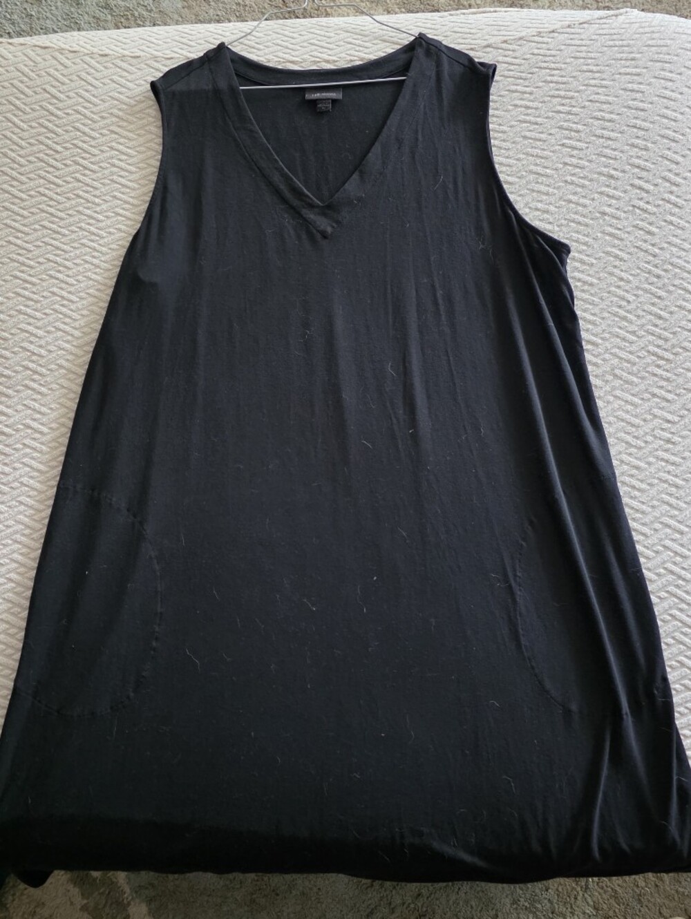 J. Jill Black Sleeveless V-Neck Dress XL